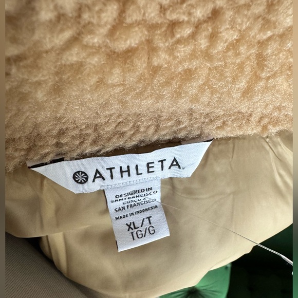 NWT ATHLETA Fleece Hybrid Jacket Sz XL - Picture 4 of 5